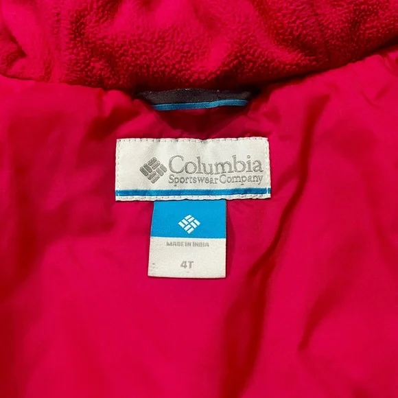 4T Girls Columbia Winter Jacket